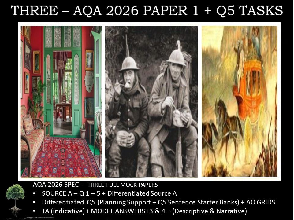 THREE - PAPER 1 | 2026 FULL MOCKS | Q5 TASKS