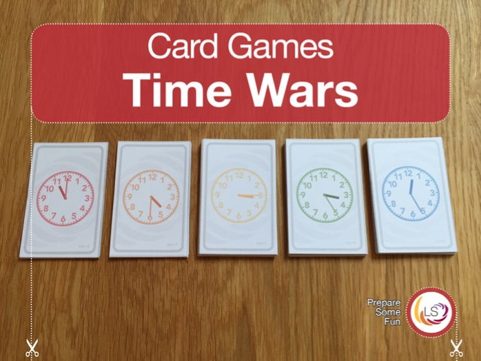 Clock Faces Card Game Teaching Resources