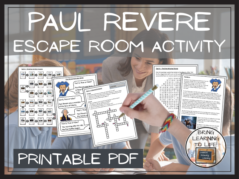 Paul Revere Escape Room Activity