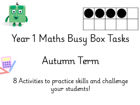 Maths Year 1 Bust Box Downloadable Resource