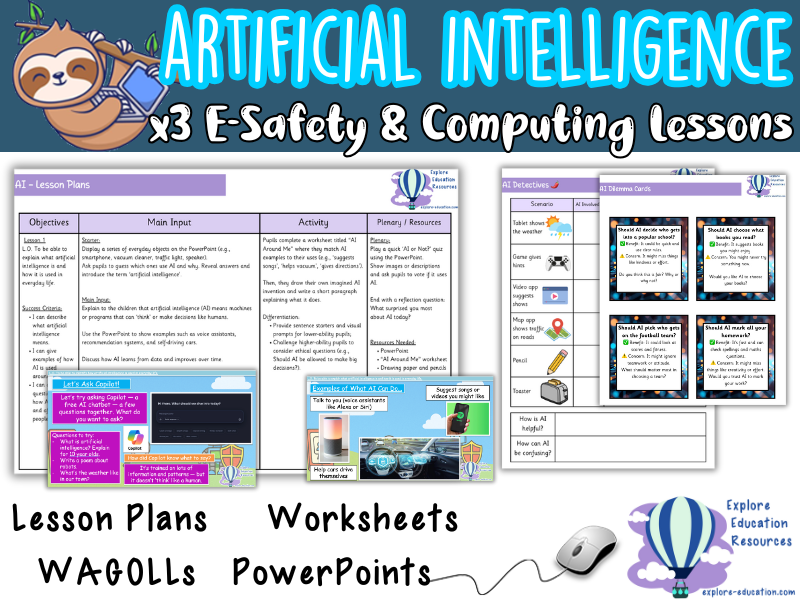 KS2 Computing – Artificial Intelligence and Ethics Unit (3 Lessons)
