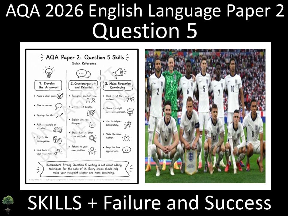Question 5: AQA 2026 English Language Paper 2 | Skills + Failure and Success