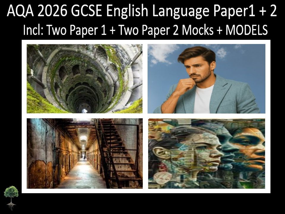 Four AQA 2026 GCSE English Language Paper 1 + 2 Mocks | Models