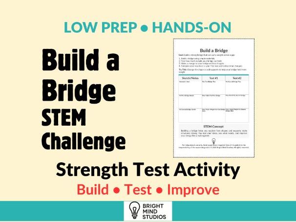 Primary Build a Bridge STEM Challenge