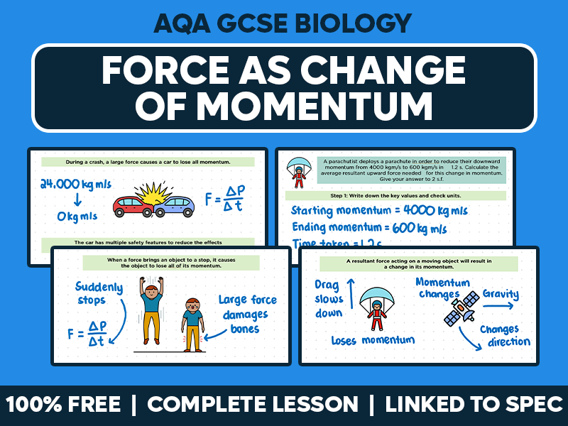 GCSE AQA Physics Complete Lesson - Force as Change of Momentum