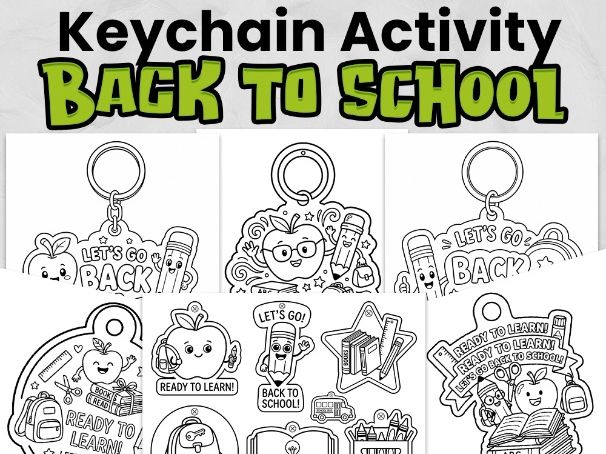 Back to School Keychain Craft | No-Prep Printable Activity for Primary