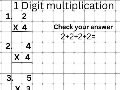 KS2 Multiplication Workbook & Practice Exercises | Times Tables, Word Problems & Answer Keysy