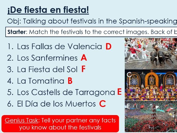 NEW 2026 GCSE Spanish. Foundation/ Verde. Module 2: Unit 2. ¡De fiesta en fiesta!