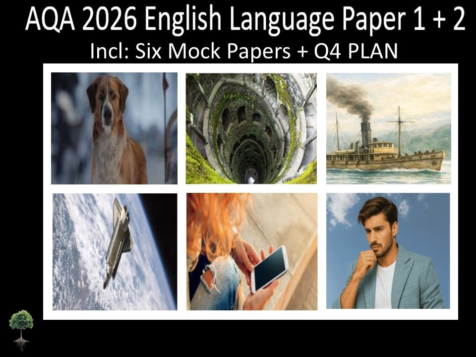 Six AQA 2026 GCSE English Language Paper 1 + 2 Mocks | Q4 Plan