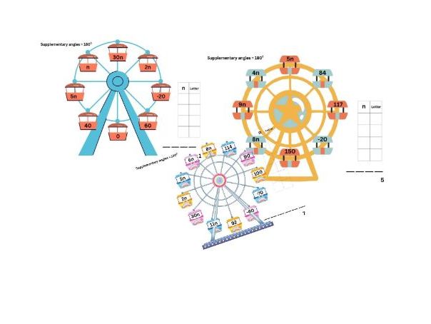 Algebra (Ferris Wheel - totaling 180)