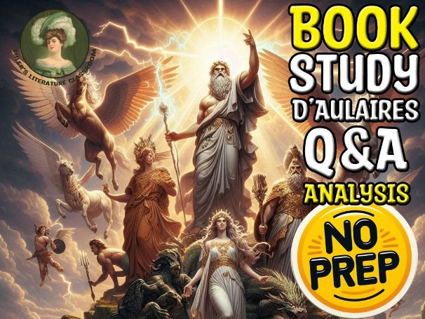 D'Aulaires Book of Greek Myths Study Analysis of Greek Mythology Sub Plan MS HS