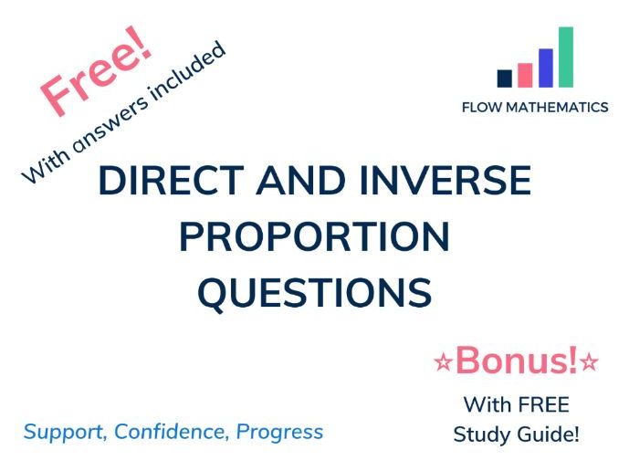 Direct and inverse proportion worksheet pdf image