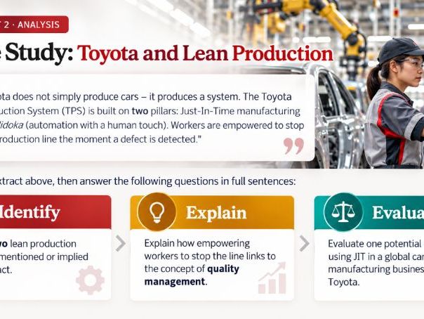 A Level Business - 9.3.4 Lean production