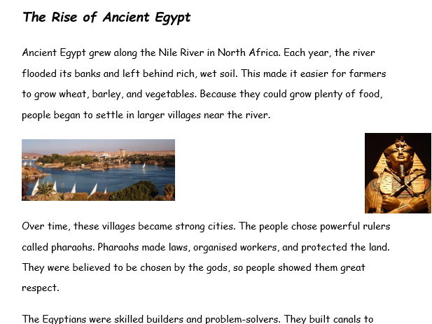 Guided Reading_Ancient Egypt