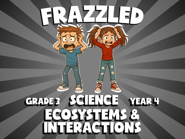 Ecosystems & Interactions FRAZZLED Science Game | No-Prep Year 4 Review Activity