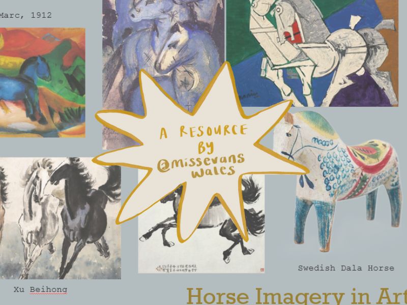 Year of the Horse (2026) PPT and Dala Horse Design Sheet