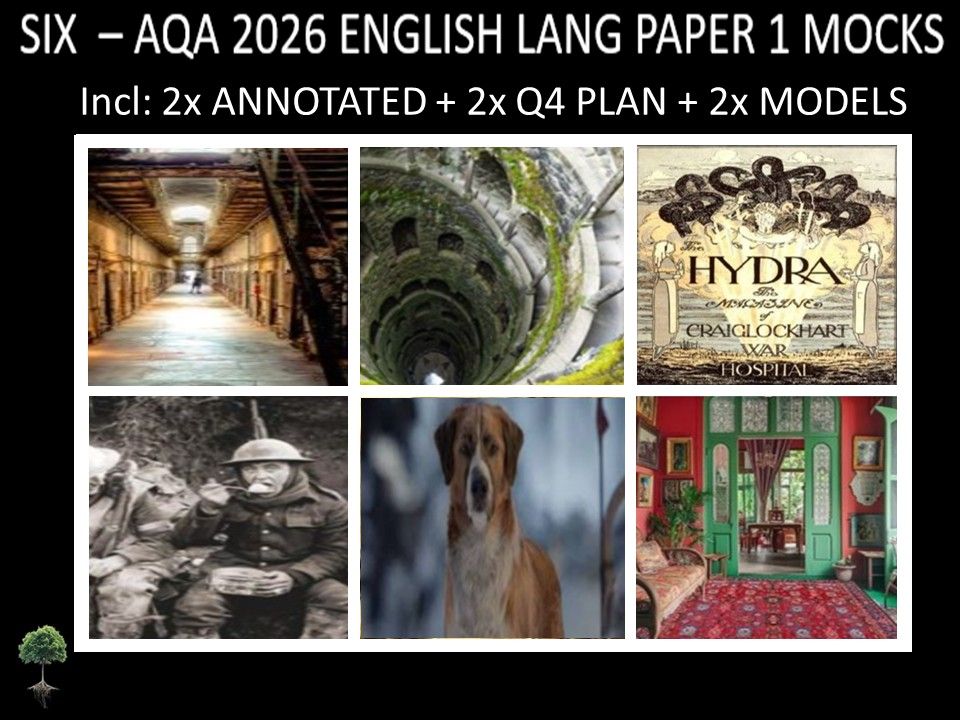 SIX - AQA PAPER 1 | 2026 FULL MOCKS | ANNOTATED | Q4 PLAN | MODELS