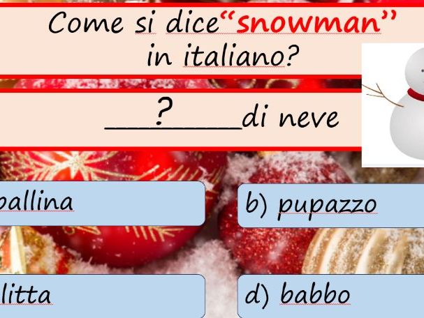Tanti auguri - Italian Christmas resources