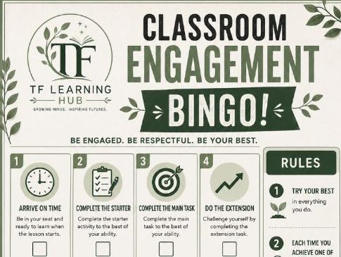 Behaviour Classroom Bingo  - Secondary