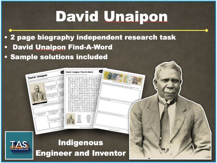 Engineer David Unaipon Research Task
