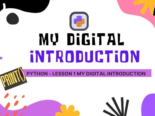 Python KS3 Lesson 1 Slides & Workbook