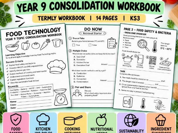 Food Technology | Consolidation Workbook