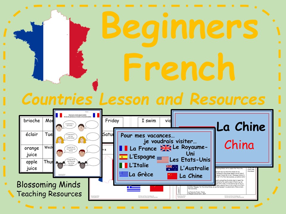 French lesson and resources Countries KS2 Teaching Resources