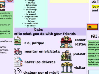 AQA GCSE Spanish Unit 1 Lesson 13 Las actividades con amigos