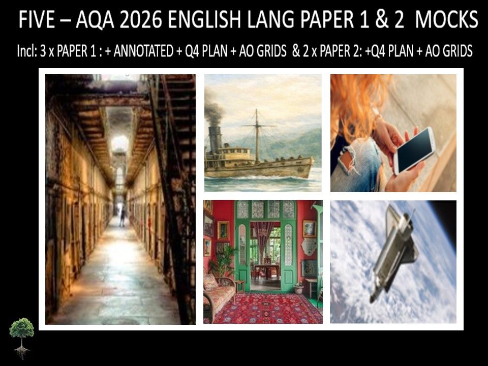 FIVE - AQA PAPER 1 & 2  | 2026 FULL MOCKS | ANNOTATED | Q4 PLAN | AO GRIDS