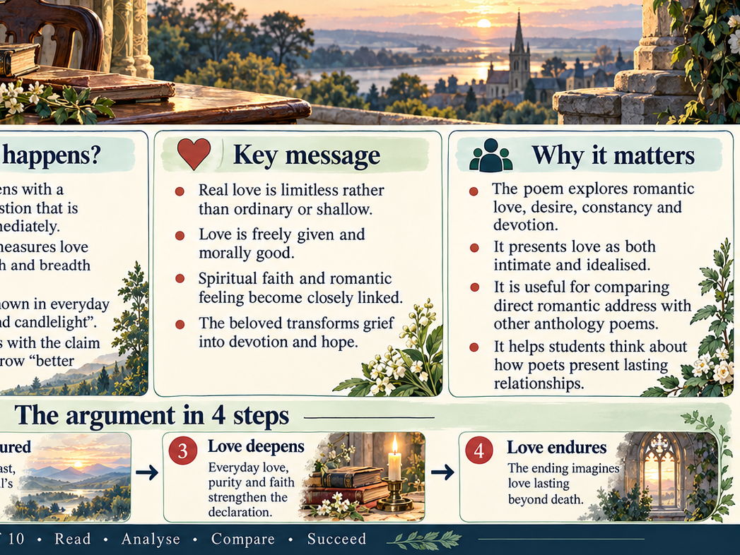 BUILDING Edexcel GCSE English Literature — Relationships Poetry CHECK POEMS