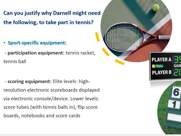 Sport BTEC Tech Award_Level 1/2_Task 2_Tennis