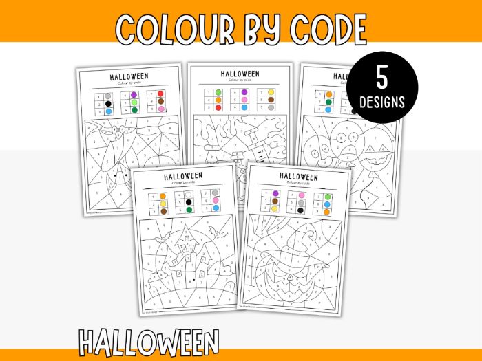 Colour by Code - Halloween