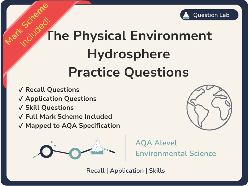 AQA Alevel Env Sci - Hydrosphere - Practice Q & MS