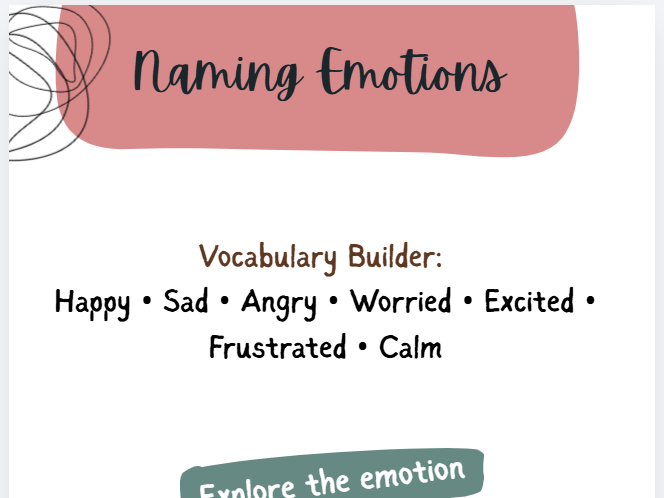 Naming Emotions