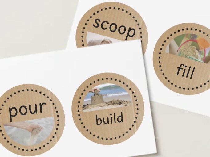 Sand area skills visuals