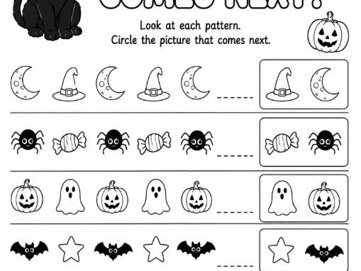 halloween activity learning what comes next