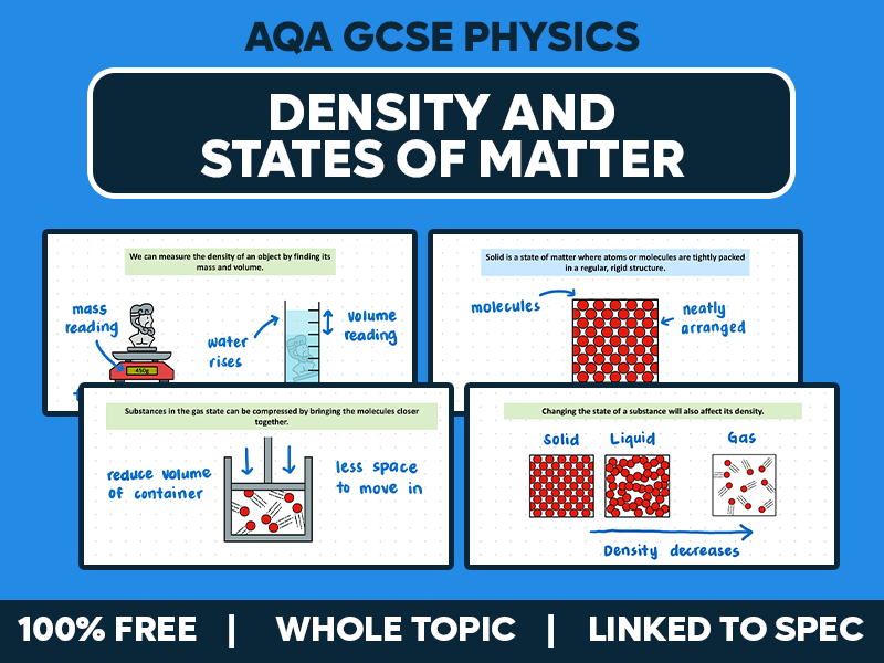 GCSE AQA Physics Complete Lesson - Density and States of Matter