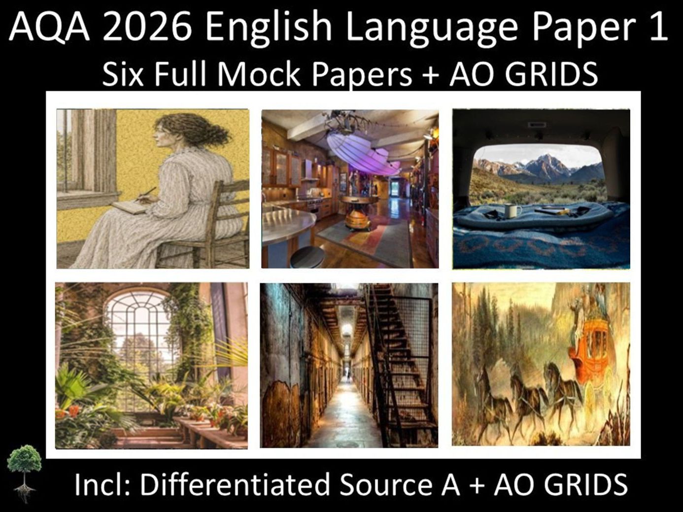 Six 2026 AQA English Language Paper 1 Mocks | AO GRIDS