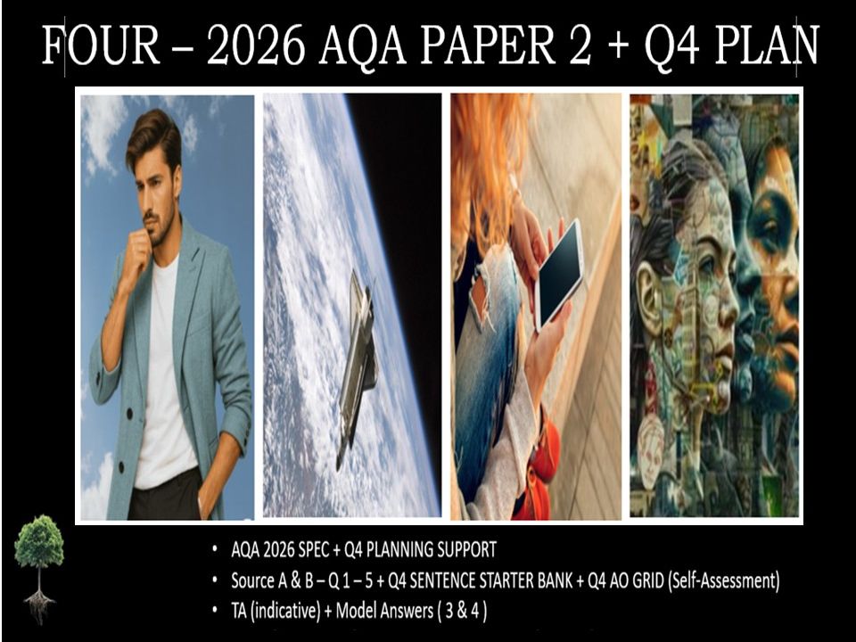 FOUR - AQA PAPER 2 | 2026 FULL MOCKS | Q4 PLAN
