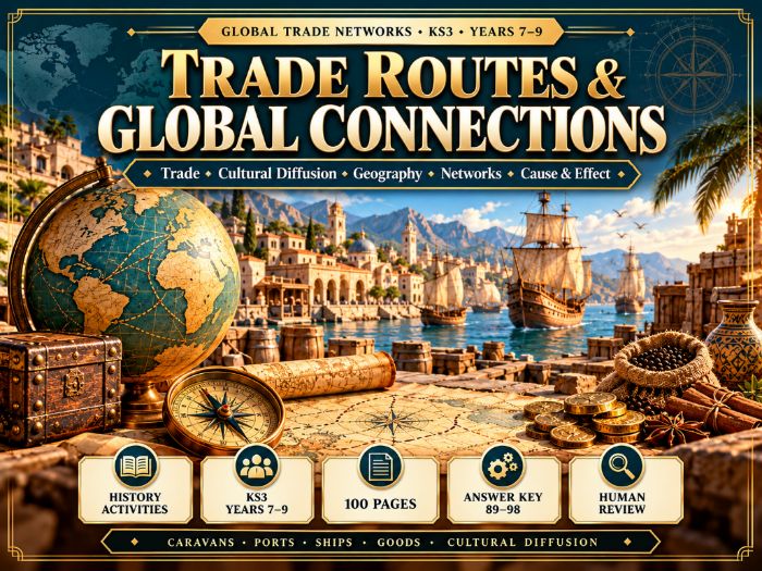 Trade Routes & Global Connections | KS3 World History | 100 Pages