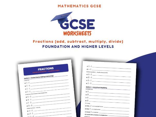 Fractions (with Answers) - Foundation & Higher
