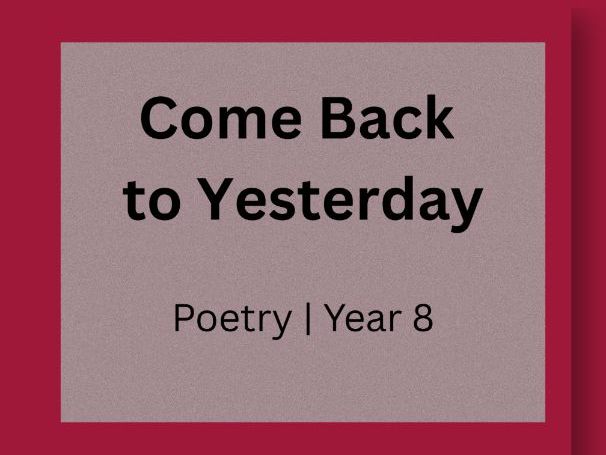 John — Poetry Lesson | Memory, Identity & Time | Year 8 (KS3)
