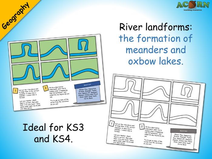 Geography - Meanders and oxbow lakes activity