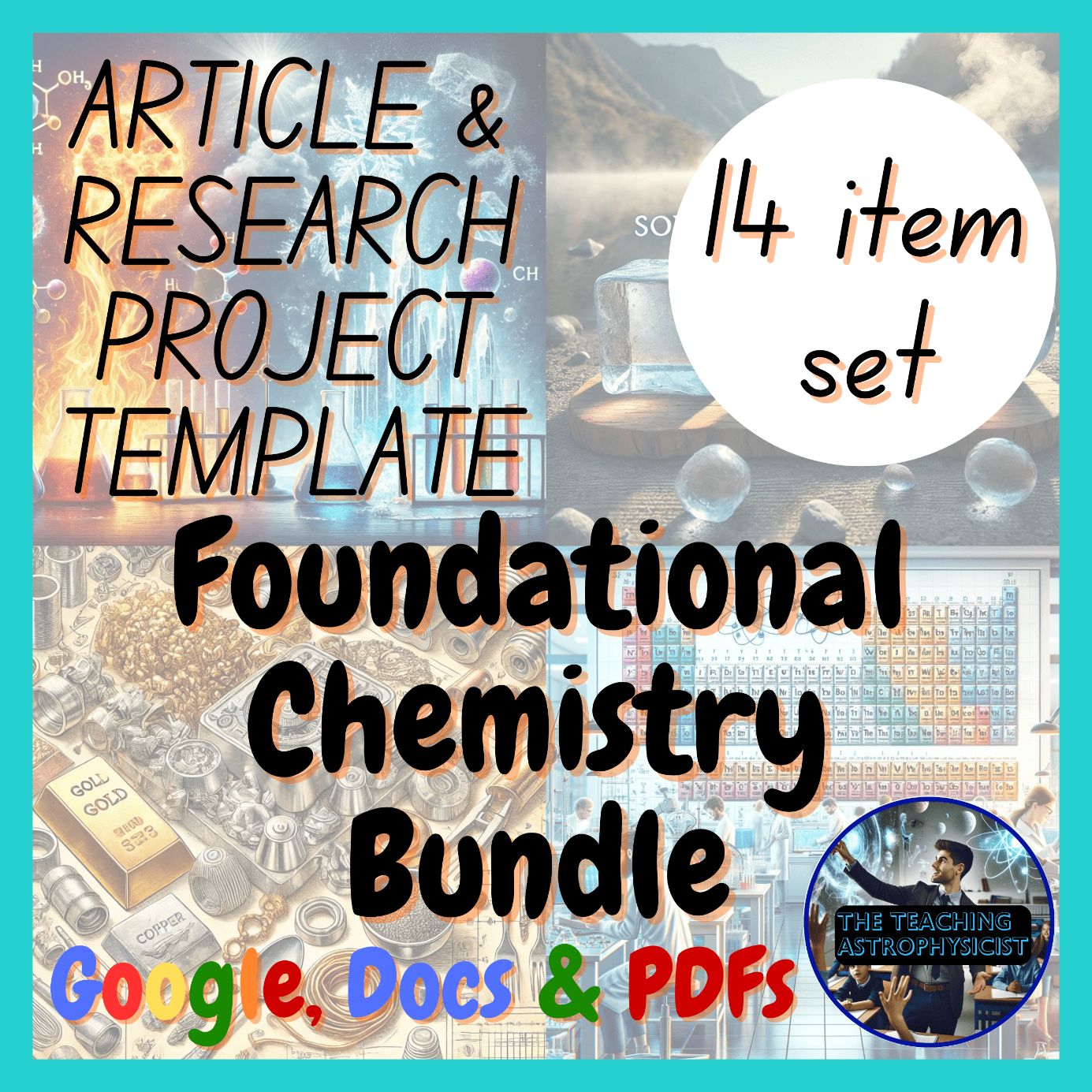 Foundational Chemistry 7 Research Project Templates + 7 Articles Digital + Print