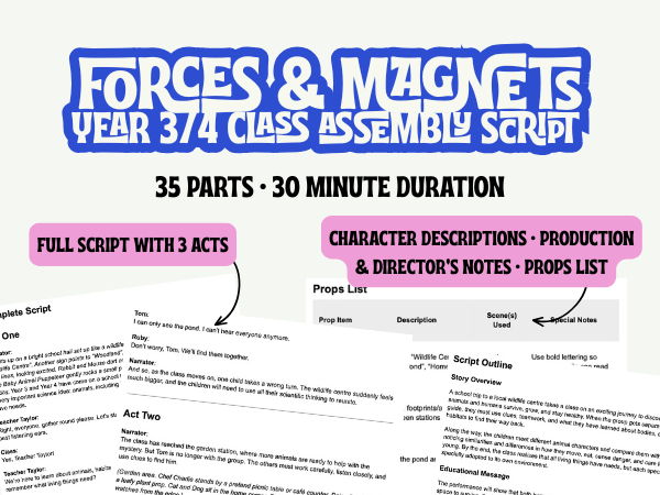 LKS2 Forces & Magnets Assembly Script