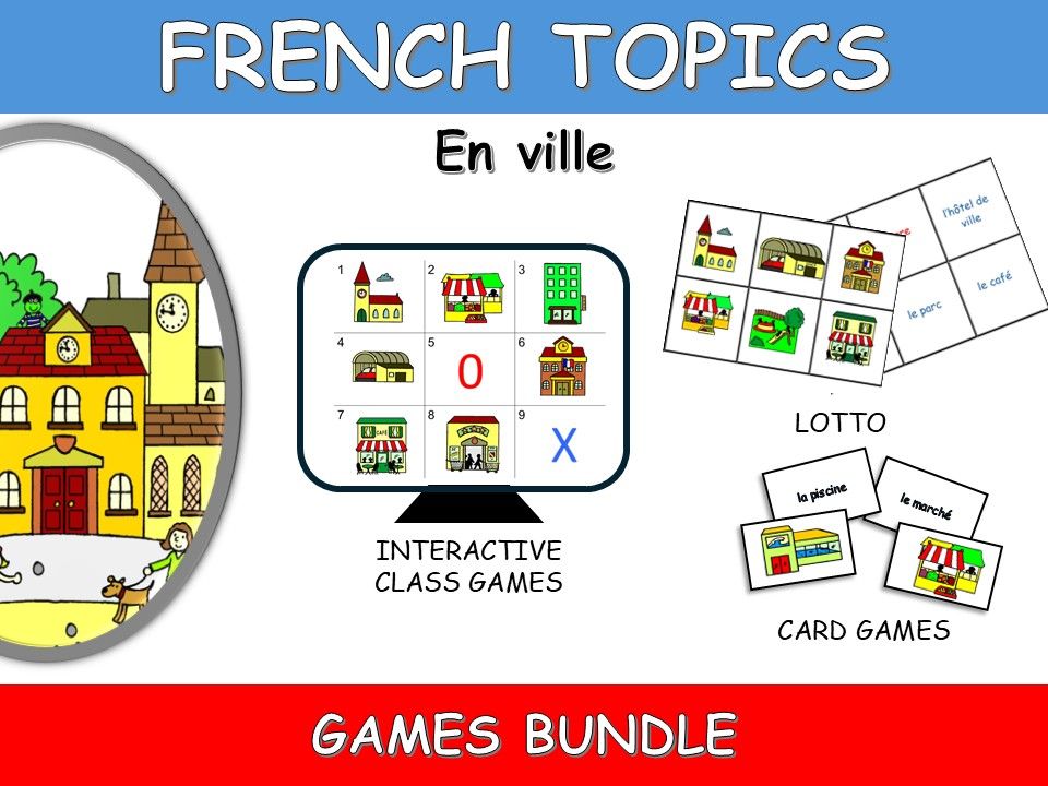 FRENCH TOPICS: EN VILLE-GAMES BUNDLE