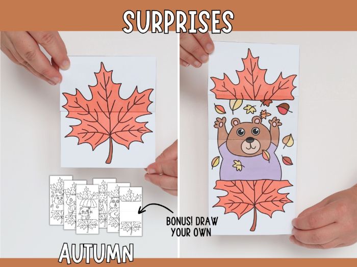 Surprise Autumn Leaves – Printable Fall Craft for Kids