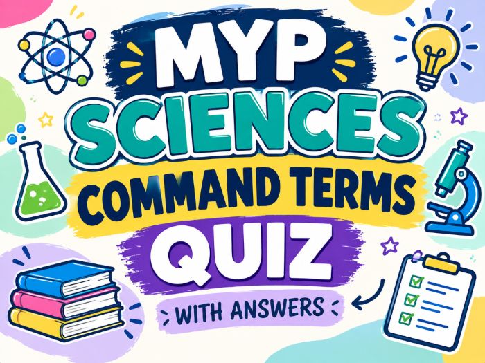 MYP Science Command Terms Quiz & Answers