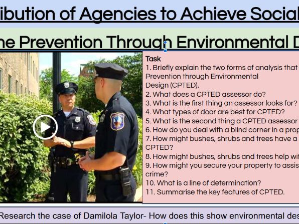 3.2 - Describe the contribution of agencies to achieving social control - Criminology WJEC