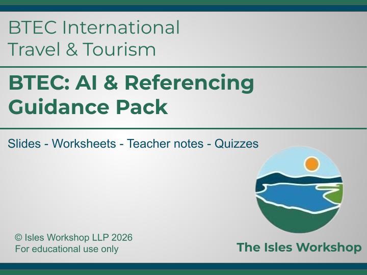 BTEC AI & Referencing Student Guidance